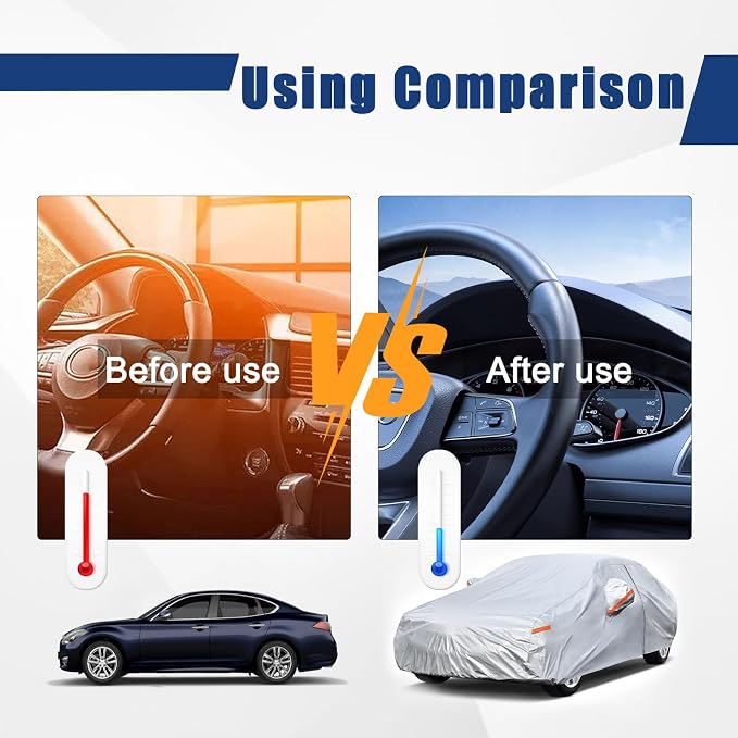 Kayme 6 Layers SUV Car Cover Custom Fit - Image 4