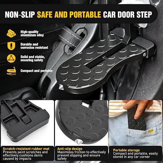 Nilight Car Door Step for Roof Access Universal Car Step Hook for Roof SUV - Image 3