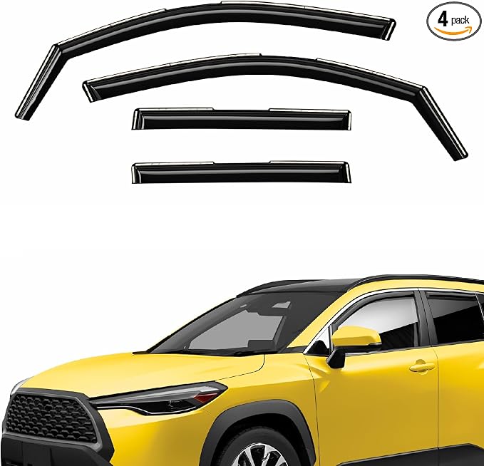 Extra Durable Window Deflectors in-Channel Window Visors Rain Guards Fit by AEROGUYSCustomfitrainguard