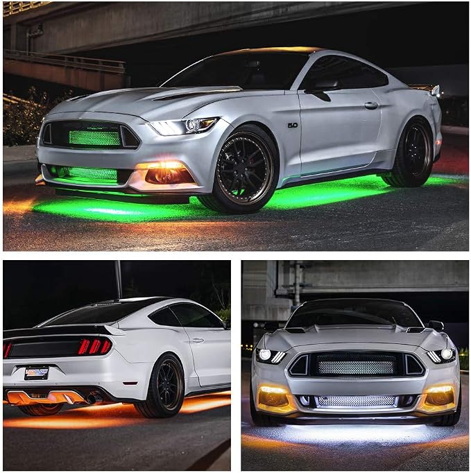 LEDGlow 4pc Bluetooth Million Color LED Underbody Underglow Accent Neon - Image 3