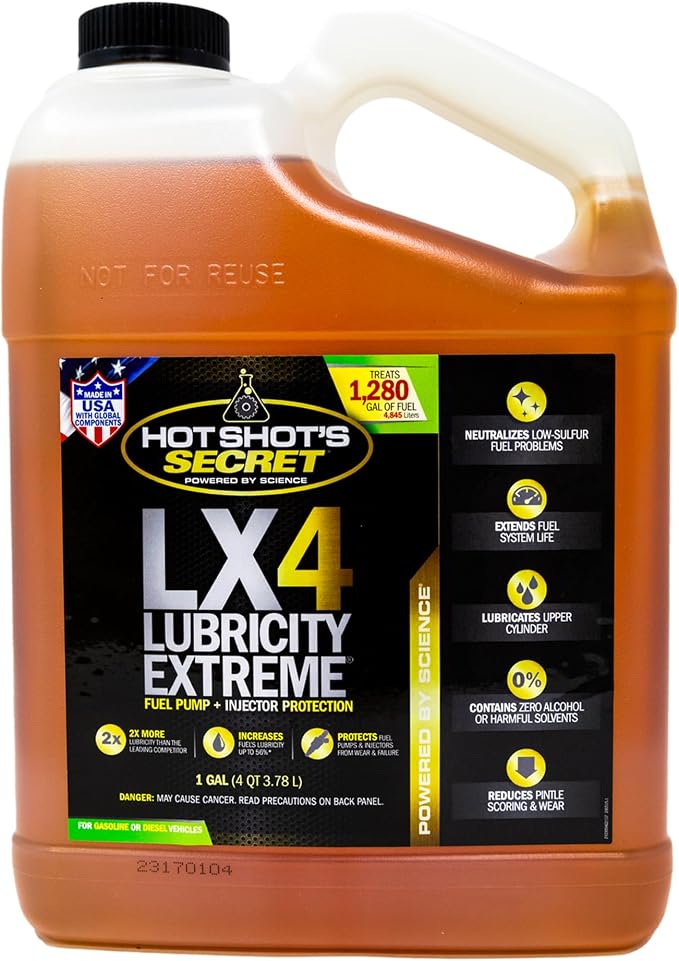 Hot Shot's Secret LX4 Lubricity Extreme 1 Gallon, Fuel Treatment by HotShotsSecret
