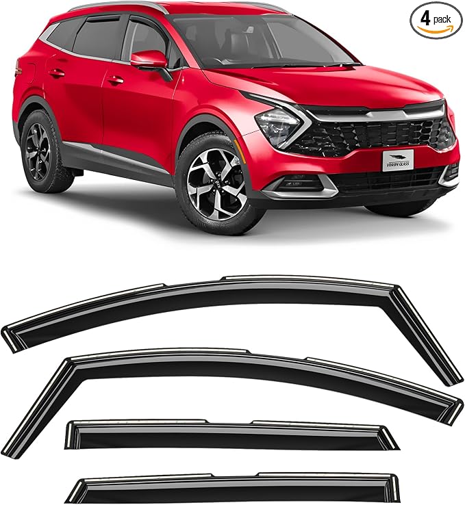 Voron Glass in-Channel Extra Durable Rain Guards by VoronGlass-highqualityautoaccessories