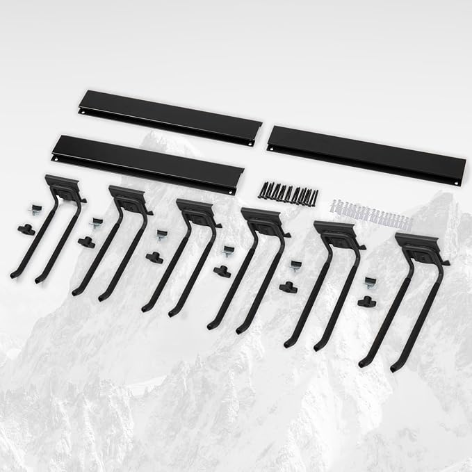 Locking Garden Tool Organizer, Garage Organization Wall Mount Storage Rack - Image 6