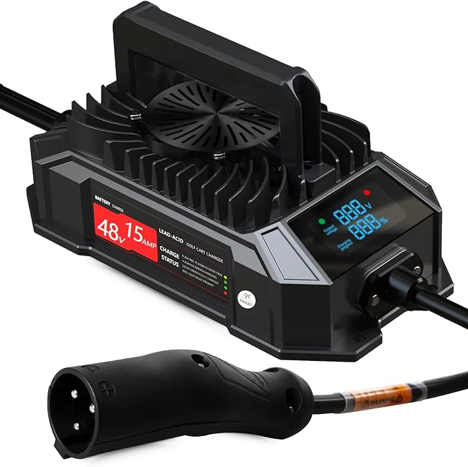 Xislet 15 AMP 48 Volt Golf Cart Battery Charger Compatible by Xislet