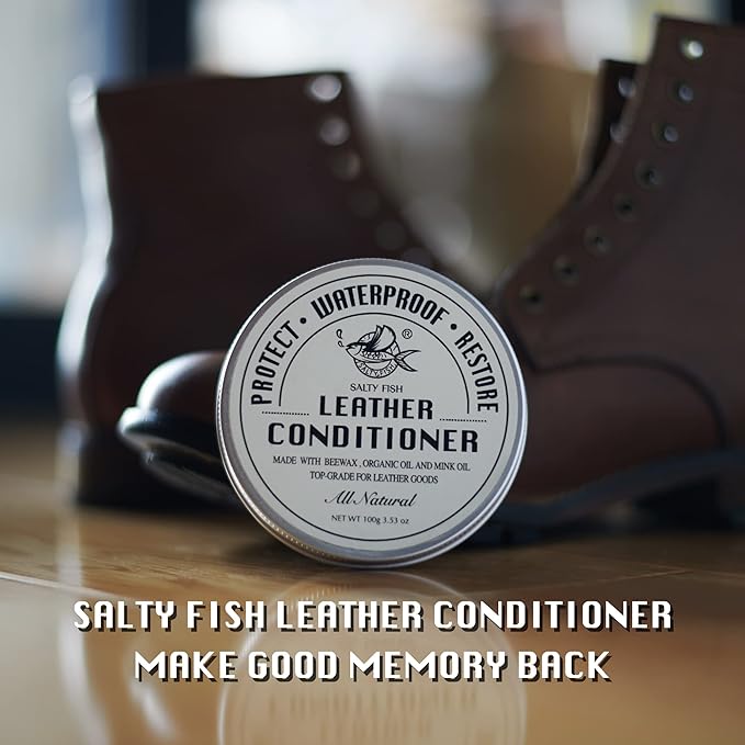 SALTY FISH All-Natural Leather Conditioner and Cleaner, Made - Image 7