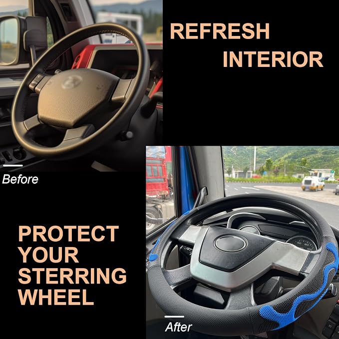 PINCTROT XL Size 17.5-18 Inch Comfy Grip Steering Wheel Cover - Image 4