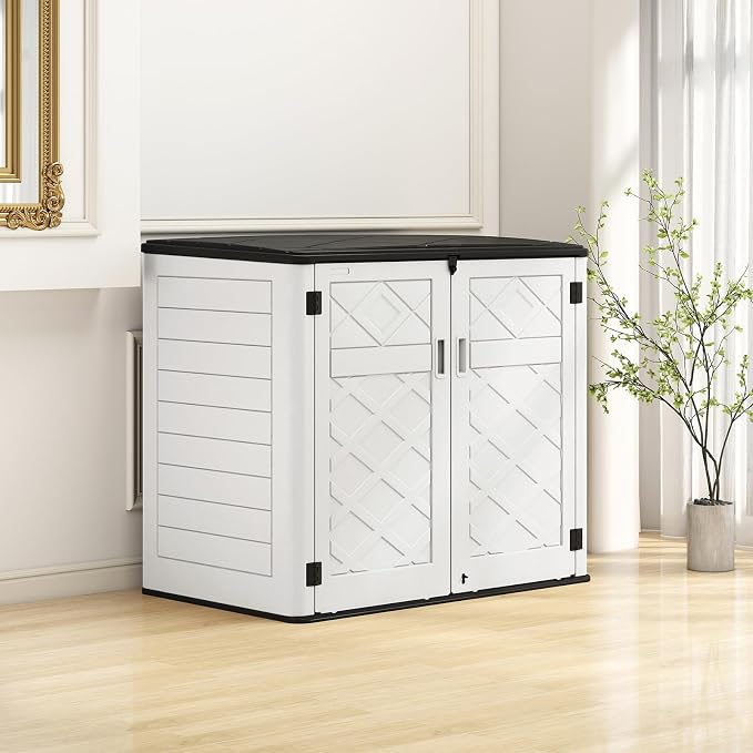 HOMSPARK Storage Shed Weather Resistance, Horizontal Storage Shed - Image 7