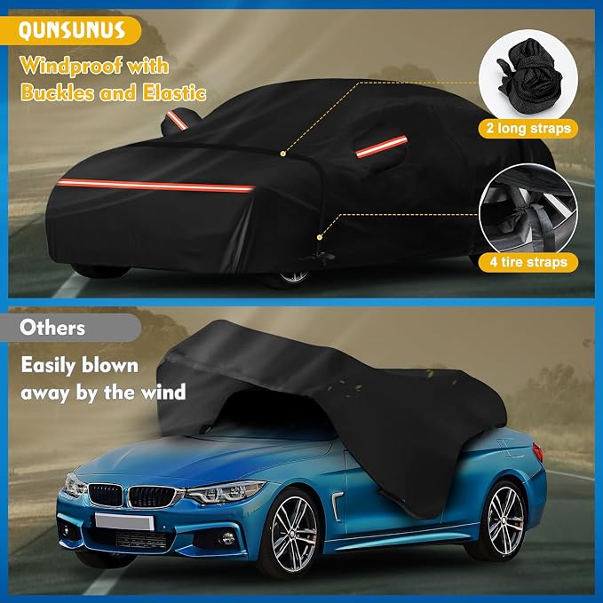 QUNSUNUS Waterproof Car Cover for BMW M4/ 4 Series 420i 428i 430i 435i 440i /4 - Image 4