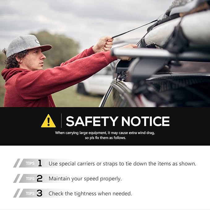 Roof Rack Cargo Basket with 4PCS LED Light Bar Compatible - Image 6