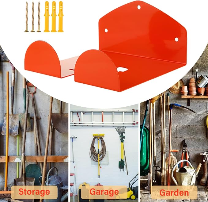 2 Pack Trimmer Rack Garage Organizer Wall Hanger, Garage Tool Rack - Image 7