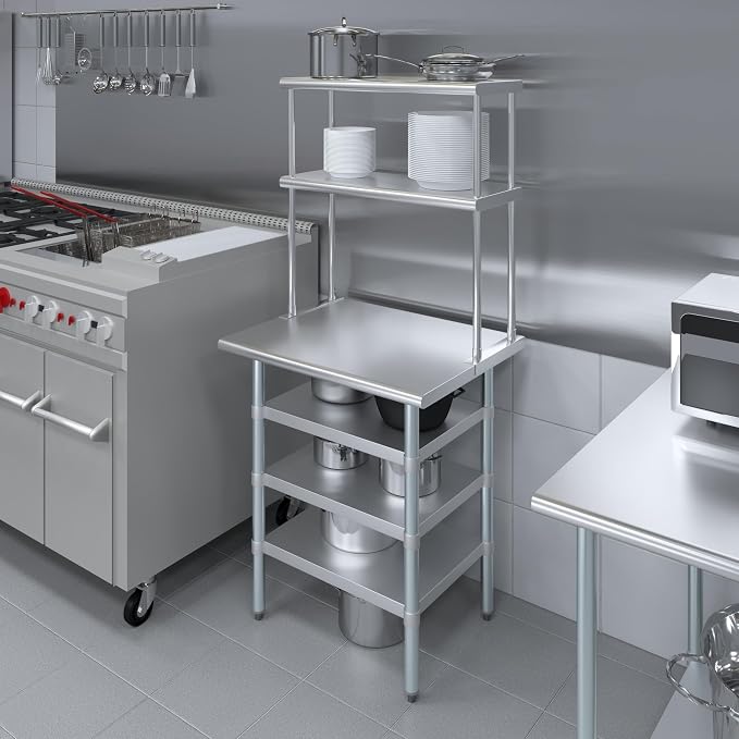 Amgood 24" x 30" Stainless Steel Work Table - Image 4
