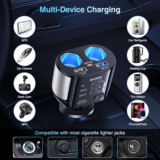 5 in 1 USB C Car Charger Adapter - Image 6