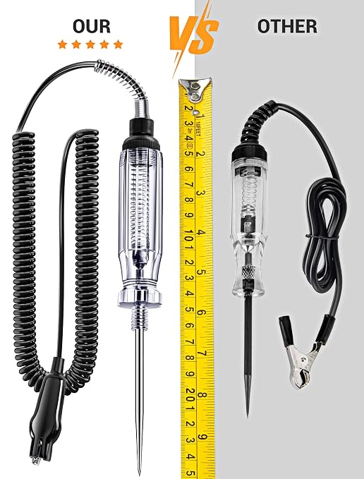 Heavy Duty Automotive Circuit Tester, Premium 6-24V Test Light - Image 2