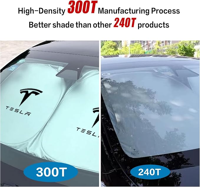300T Sunshade for Tesla Model Y Model 3, Car Accessories 2025 for Tesla - Image 2