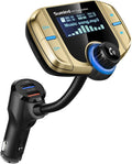 Upgraded Bluetooth FM Transmitter, Wireless Radio Adapter Hands Free Car Kit by Sumind