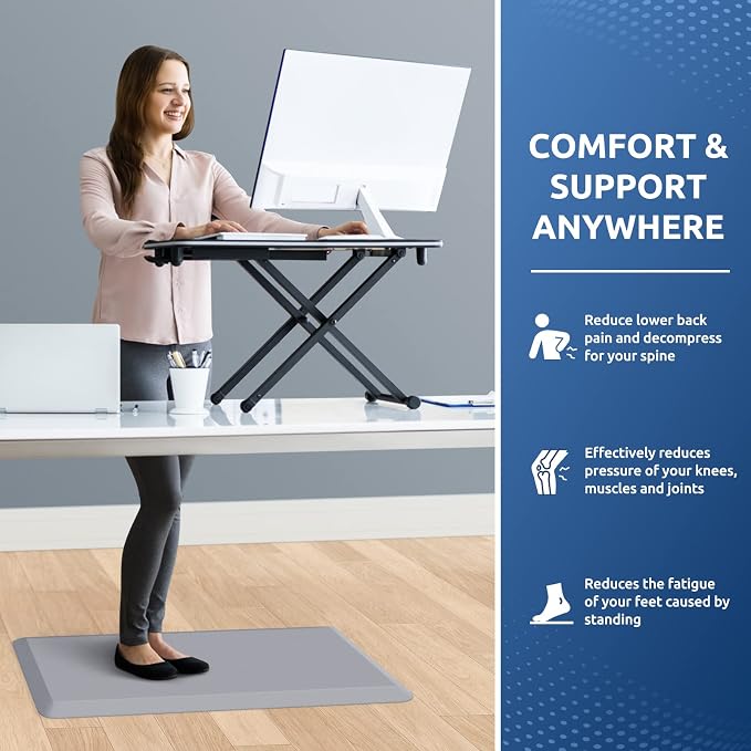 KitchenClouds Kitchen Mat Cushioned Anti Fatigue Kitchen Rug Non Slip Standing - Image 4