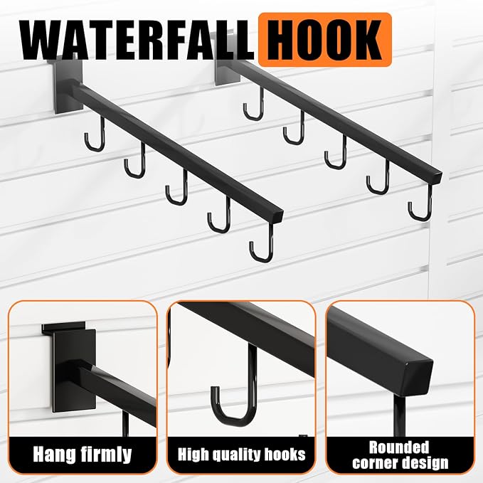 10-Pack 17-Inch Slatwall Waterfall Display Hooks - Image 5