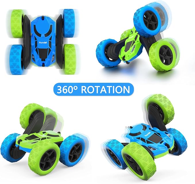 Remote Control Car for 6-12 Year Old Double Sided 360°Rotating 4WD RC Cars - Image 2