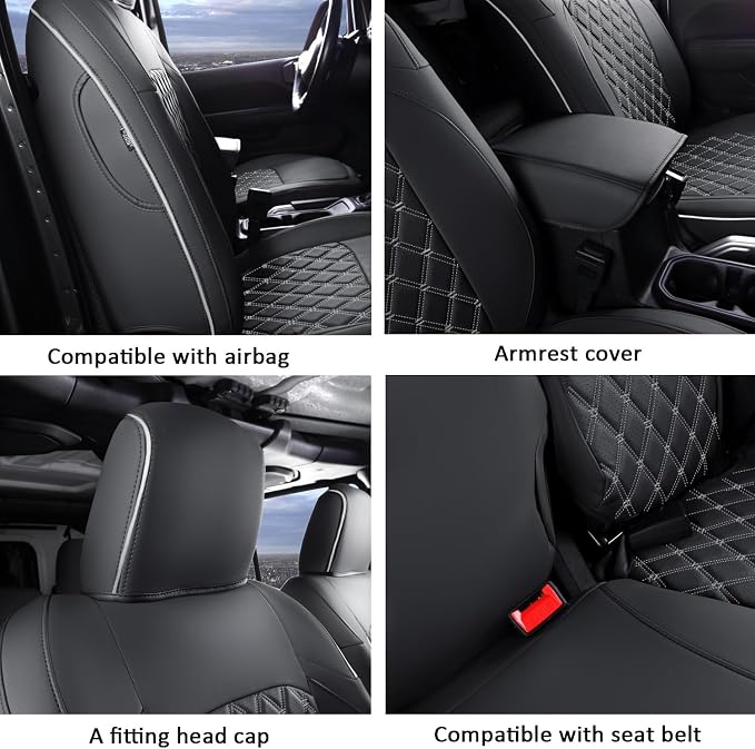 GIANT PANDA Customized Full Set Car Seat Covers - Image 5