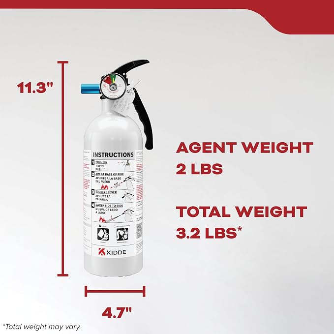 Kidde Fire Extinguisher for Vehicles, Single-Use 5BC - Image 10