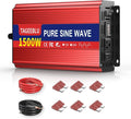 1500W Pure Sine Wave Inverter, 12V DC to 110V/120V AC Power Inverter by TAGEEBLU