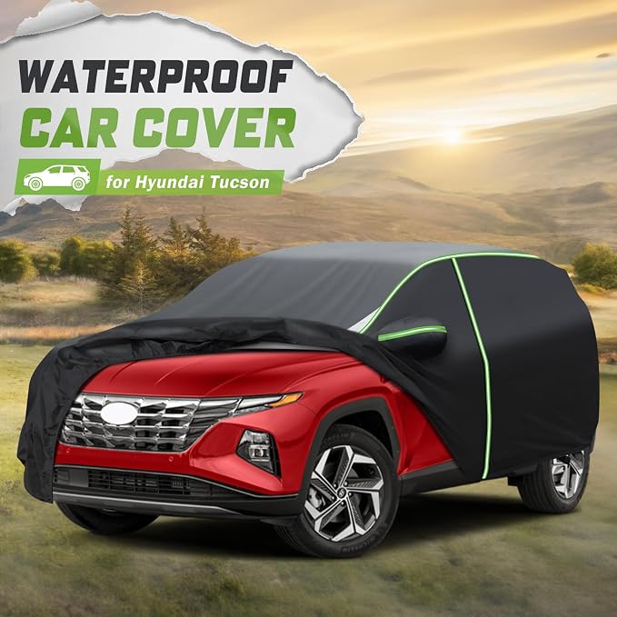 Mixsuper Liner Car Cover for Hyundai Tucson 2004-2026, 7 Layers Waterproof Car - Image 2