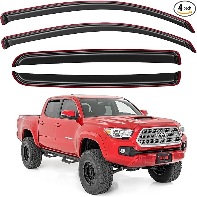 in-Channel Window Visors Rain Guards by YQAUTEC
