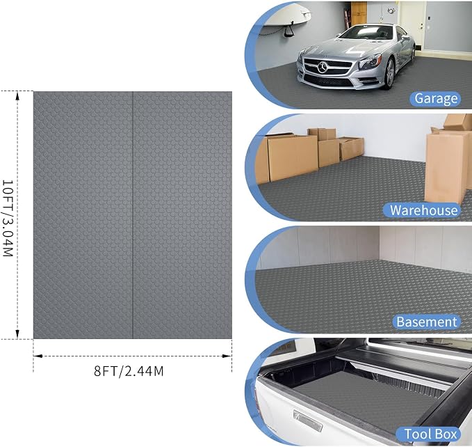 Premium Garage Floor Mat, Commercial Grade Heavy Duty Parking Mat - Image 7