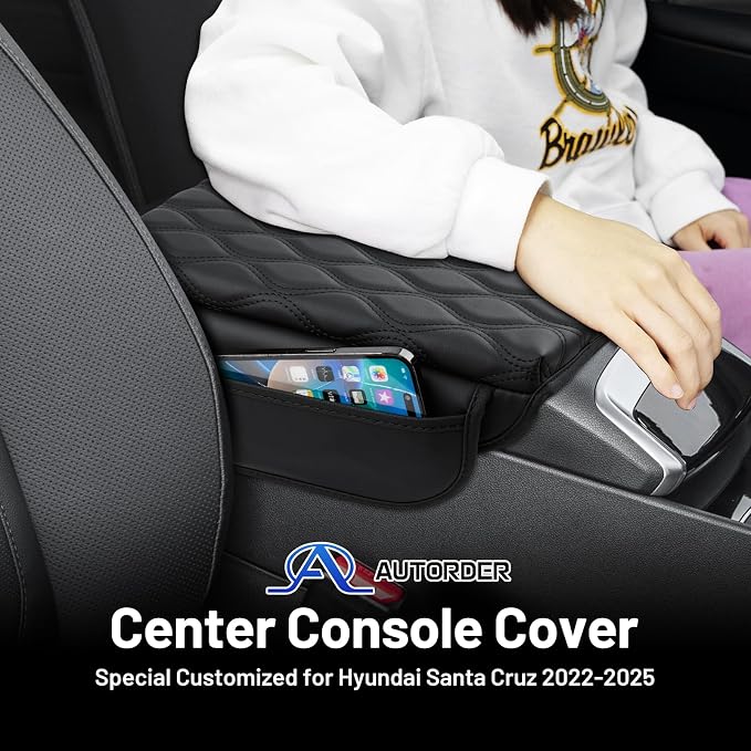Autorder Center Console Cover for 2022-2025 2026 Hyundai Santa Cruz Accessories - Image 2