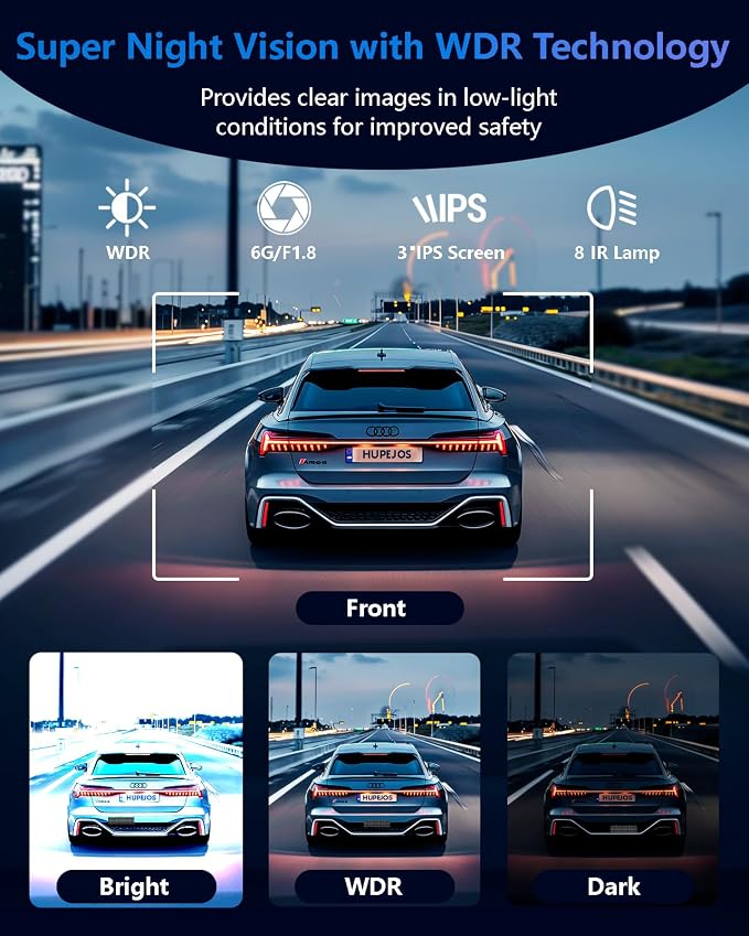 AI Dash Cam Front Rear Inside - Image 8