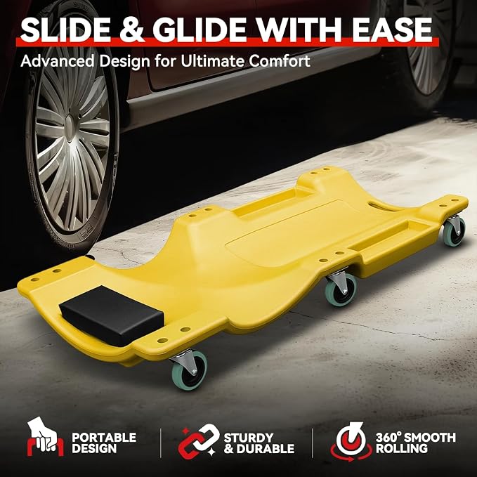 Auto Dynasty 40 Inches Mechanic Creeper, Automotive Garage Repair Low Profile - Image 3