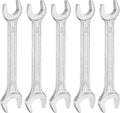 HARFINGTON 5pcs Double Open End Wrench 13mm x 14mm Metric 15 Degree Offset by HARFINGTON