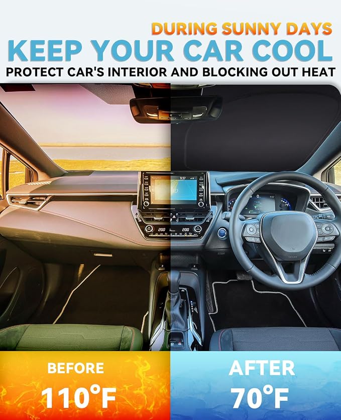 Sun Shade for Forester Windshield Sunshades for Forester 2019-2022 2023 2024 - Image 2