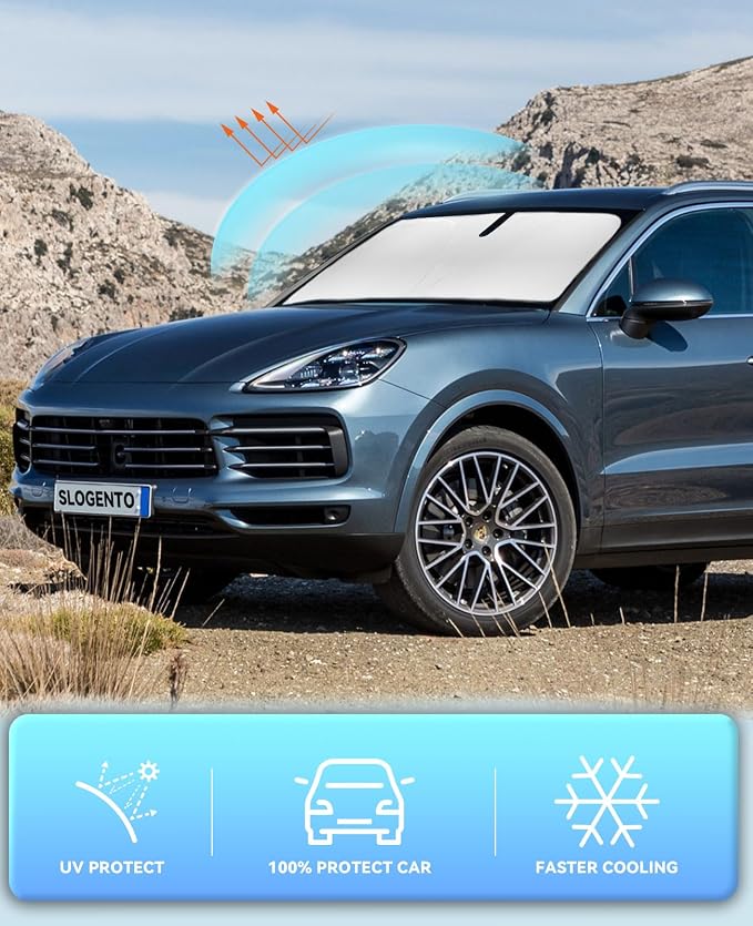 for Porsche Cayenne 2019-2023 2024 2025 Sun Shade Sunshade Windshield Cover - Image 5