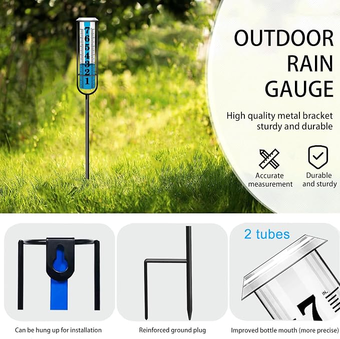 Rain Gauge Outdoor, Freeze Proof Rain Gauges Outdoors Best Rated, Rain Water - Image 2