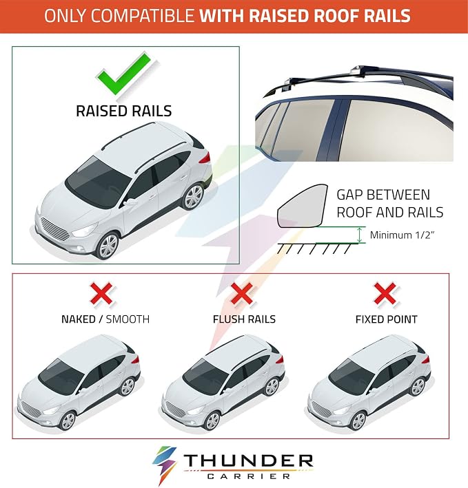 Catch USA Car Roof Rack Cross Bars - Image 3