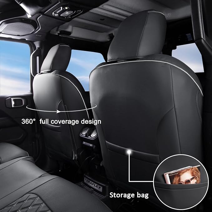 GIANT PANDA Customized Full Set Car Seat Covers - Image 4