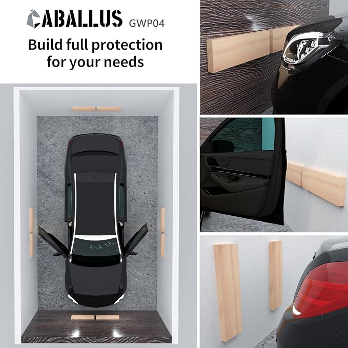GWP04 Wood Grain Garage Wall Protector Car Door Protectors, Garage Accessories - Image 3