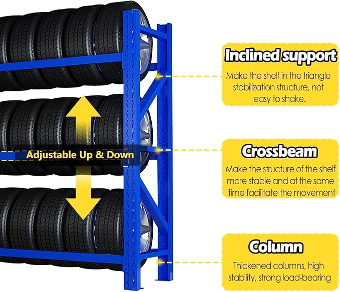 Adjustable Height Tire Storage Rack - Image 4