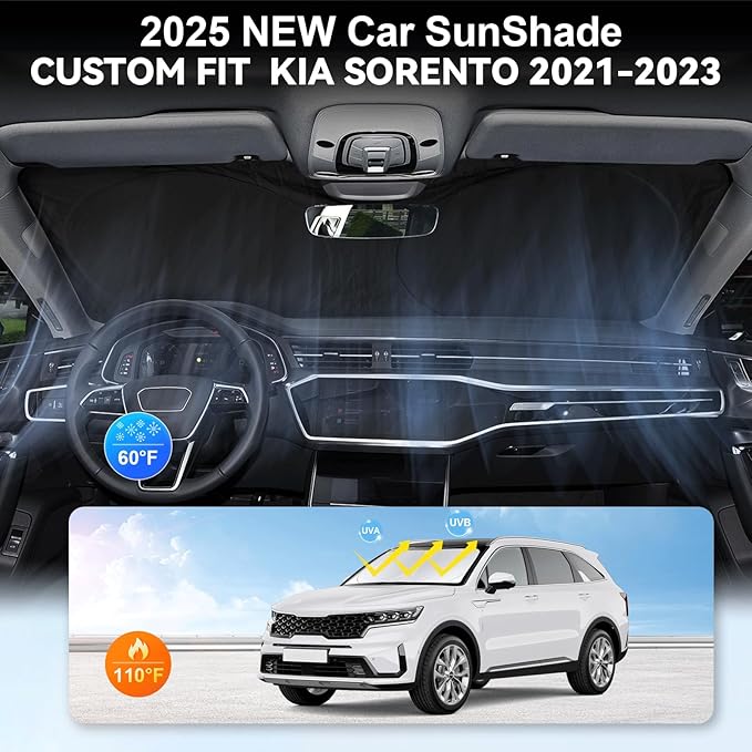 Custom Fit Sorento Windshield Sunshade - Image 4