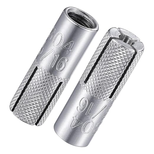 Wensilon 5/16"-18 Premium Stainless Steel Drop in Anchors Assortment, Knurled by Wensilon