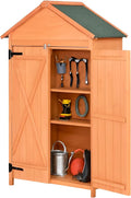 Wooden Tool Shed Large Outdoor Storage Cabinet & Garden Storage Shed by SPRKLINLIN