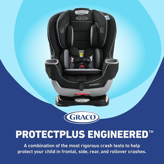 Graco Extend2Fit Convertible Baby Car Seat, Rear and Forward Facing, Adjustable - Image 8