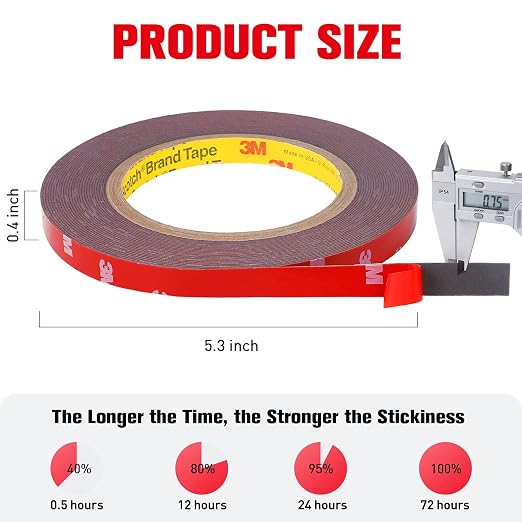 Double Sided Tape Heavy Duty, Waterproof Mounting Foam Tape, 33ft Length - Image 5