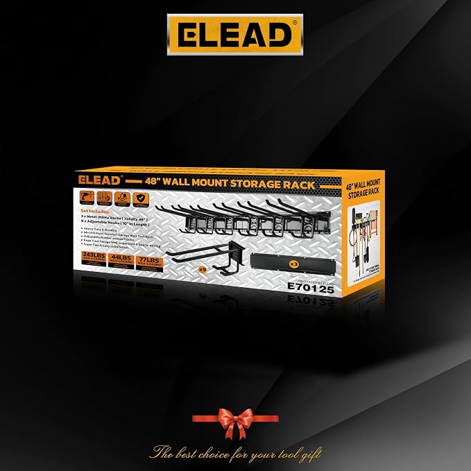 ELEAD 48 Inches Garage Storage, Garage Organization, Garden Tool Organizer Wall - Image 9