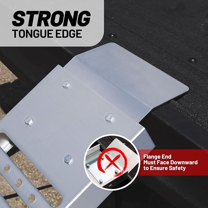 Rockland 84" x10" Steel Truck Ramps, 1000 LBS Capacity, Portable Trailer Ramps - Image 4