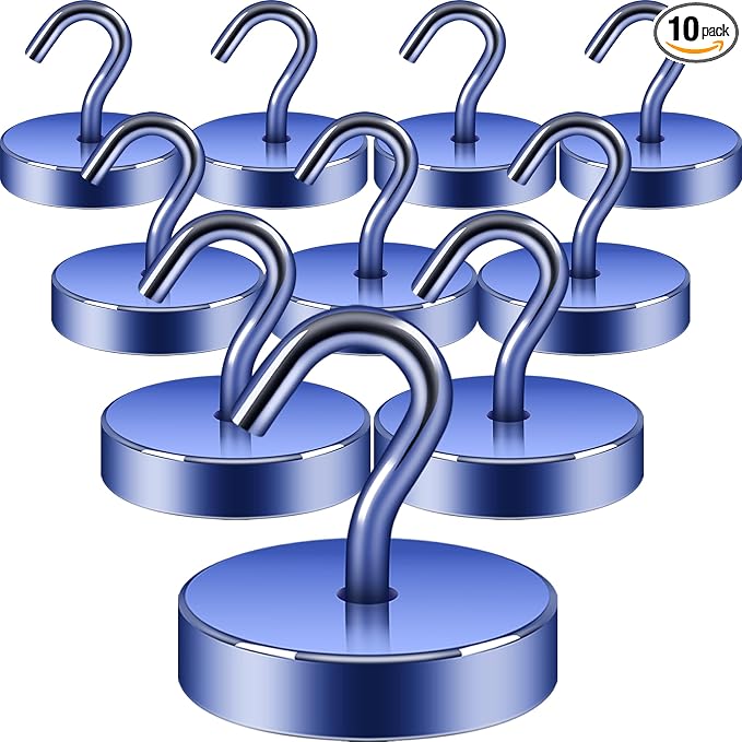 Neosmuk Magnetic Hooks, Cruise Ship Essentials, 100lb+ Heavy Duty Magnetic Hooks by Neosmuk