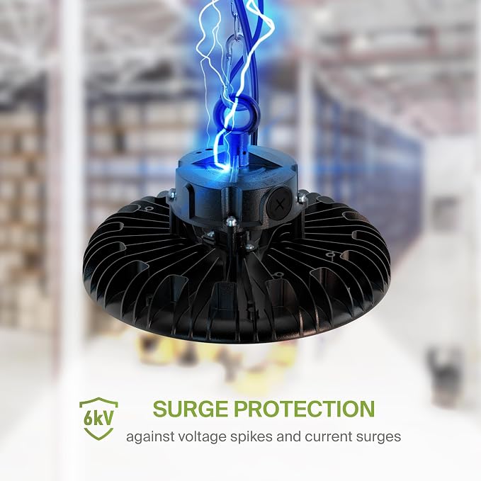 ASD LED High Bay UFO Light Fixture, Commercial Shop Lighting | Dimmable - Image 5