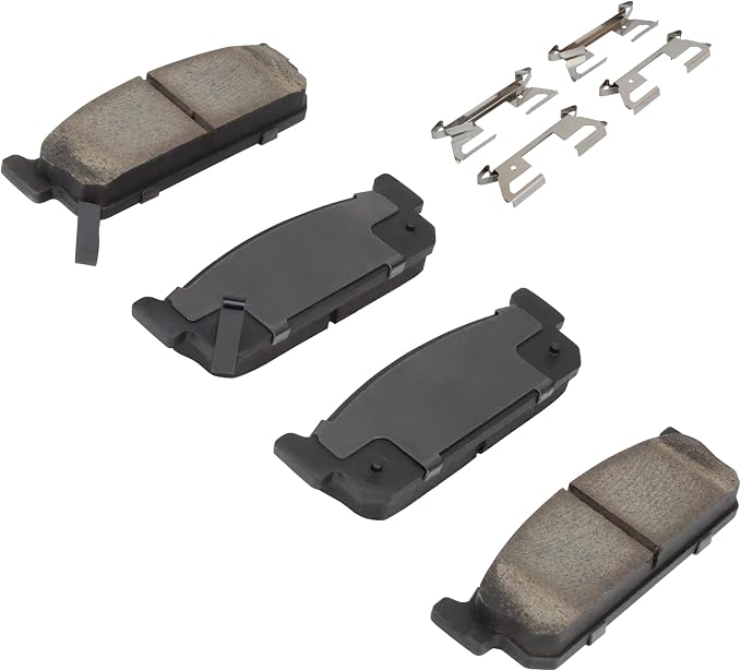 Premium Semi-Metallic Rear Brake Pads Compatible - Image 2