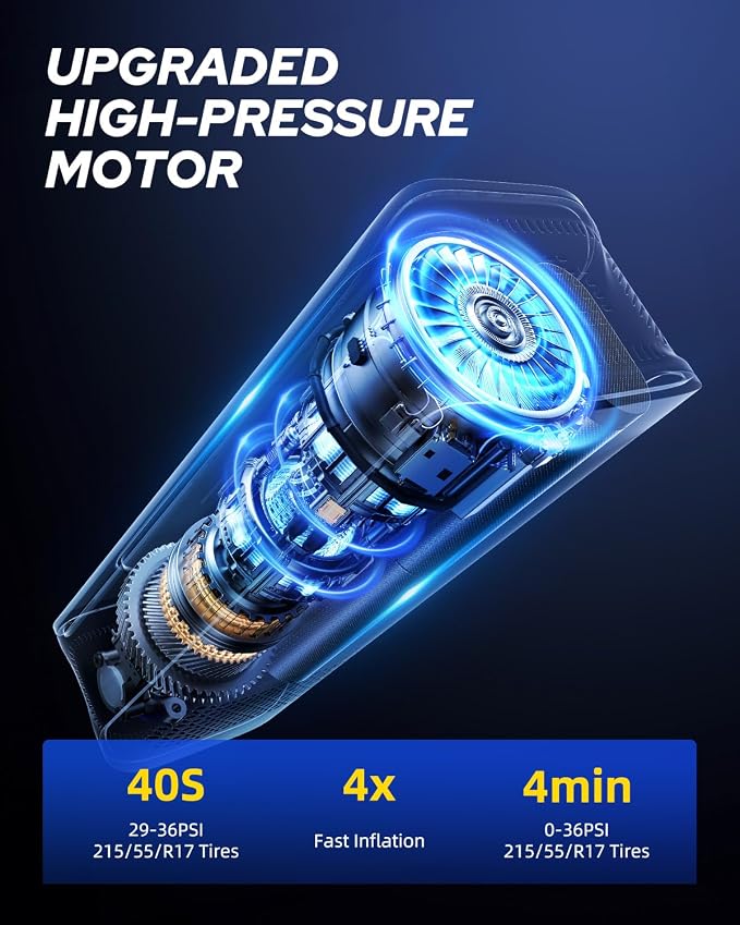 AUTOONE Tire Inflator Portable Air Compressor - Image 5